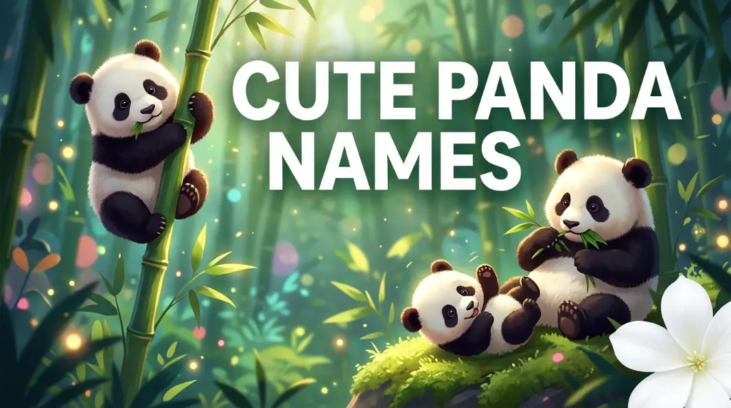 Cute panda names with names generator