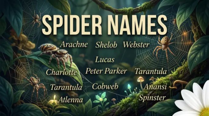 Spider names with name generator